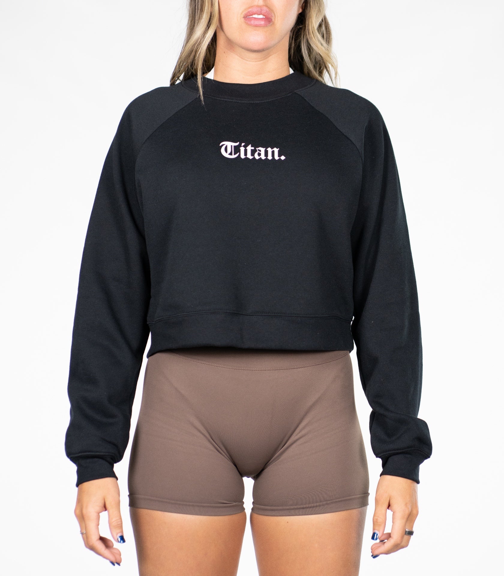 STATEMENT Cropped Sweatshirt - Titan