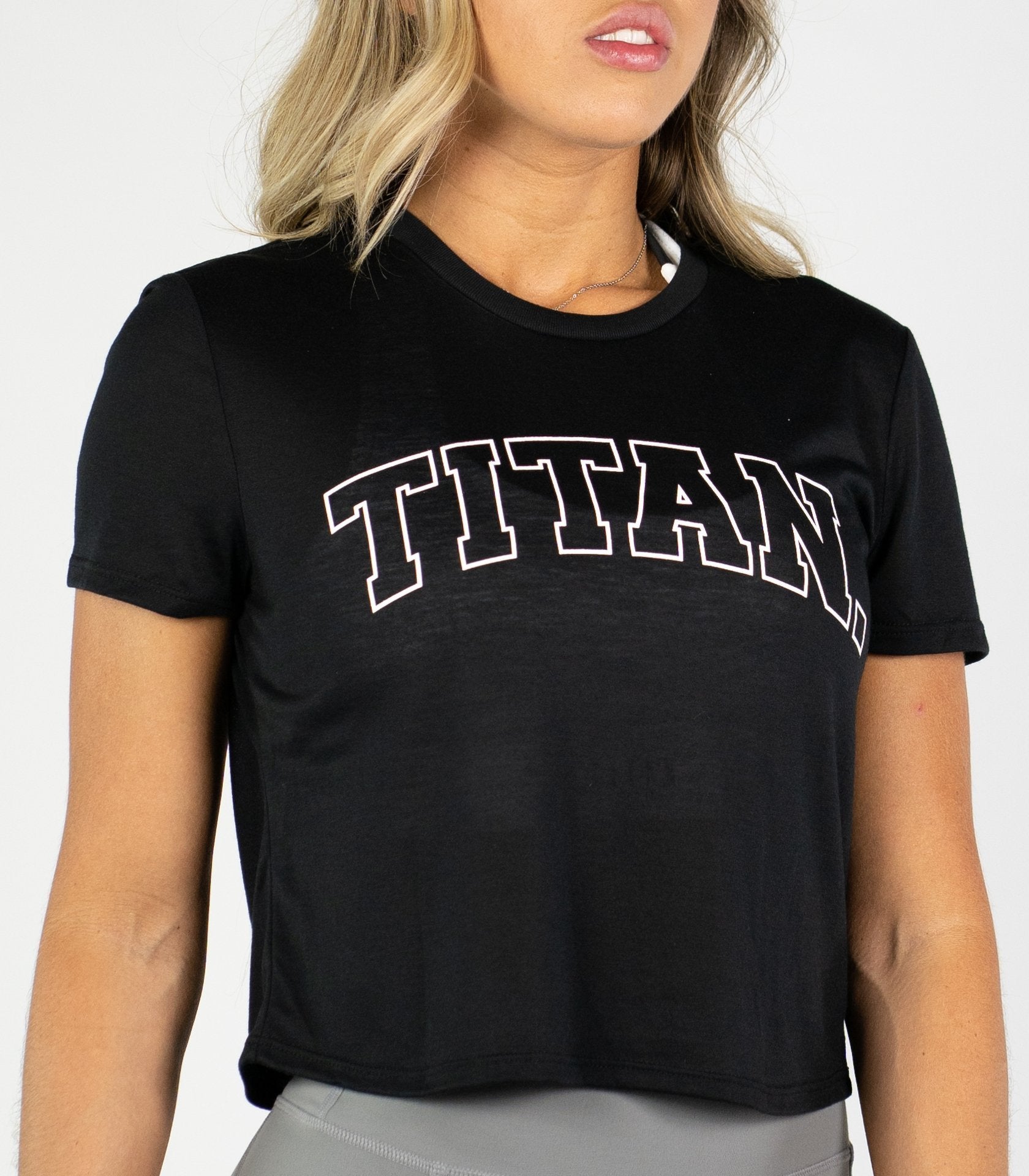 Varsity Cropped Tee - Titan