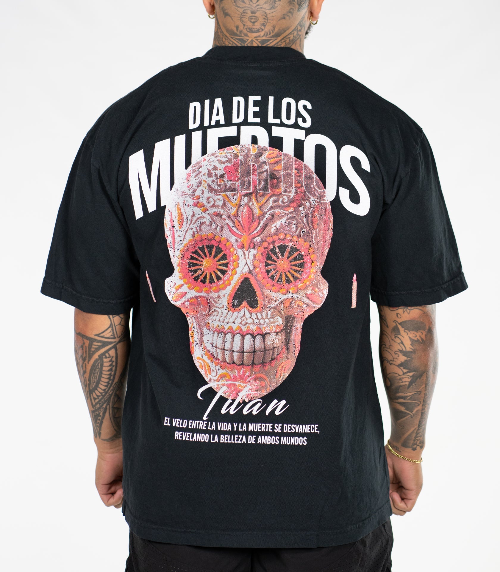 SugarSkull Oversized Tee - Titan