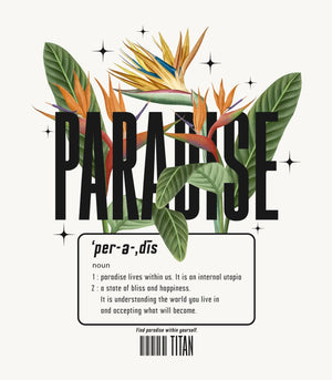 Paradise Oversized Tee - Titan