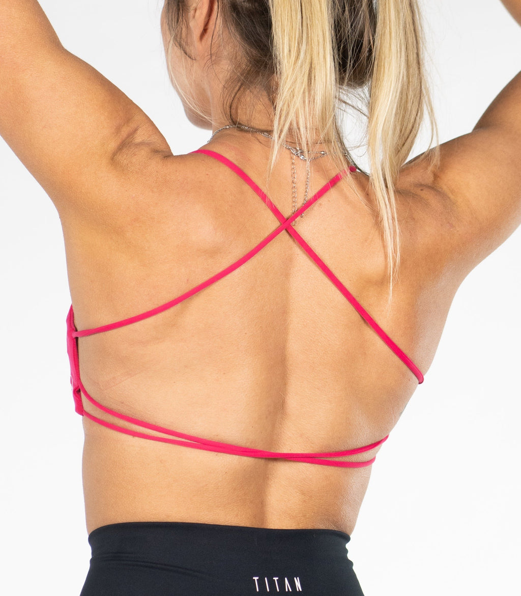 Polyamide blend strappy body with open back