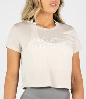 Varsity Cropped Tee - Titan