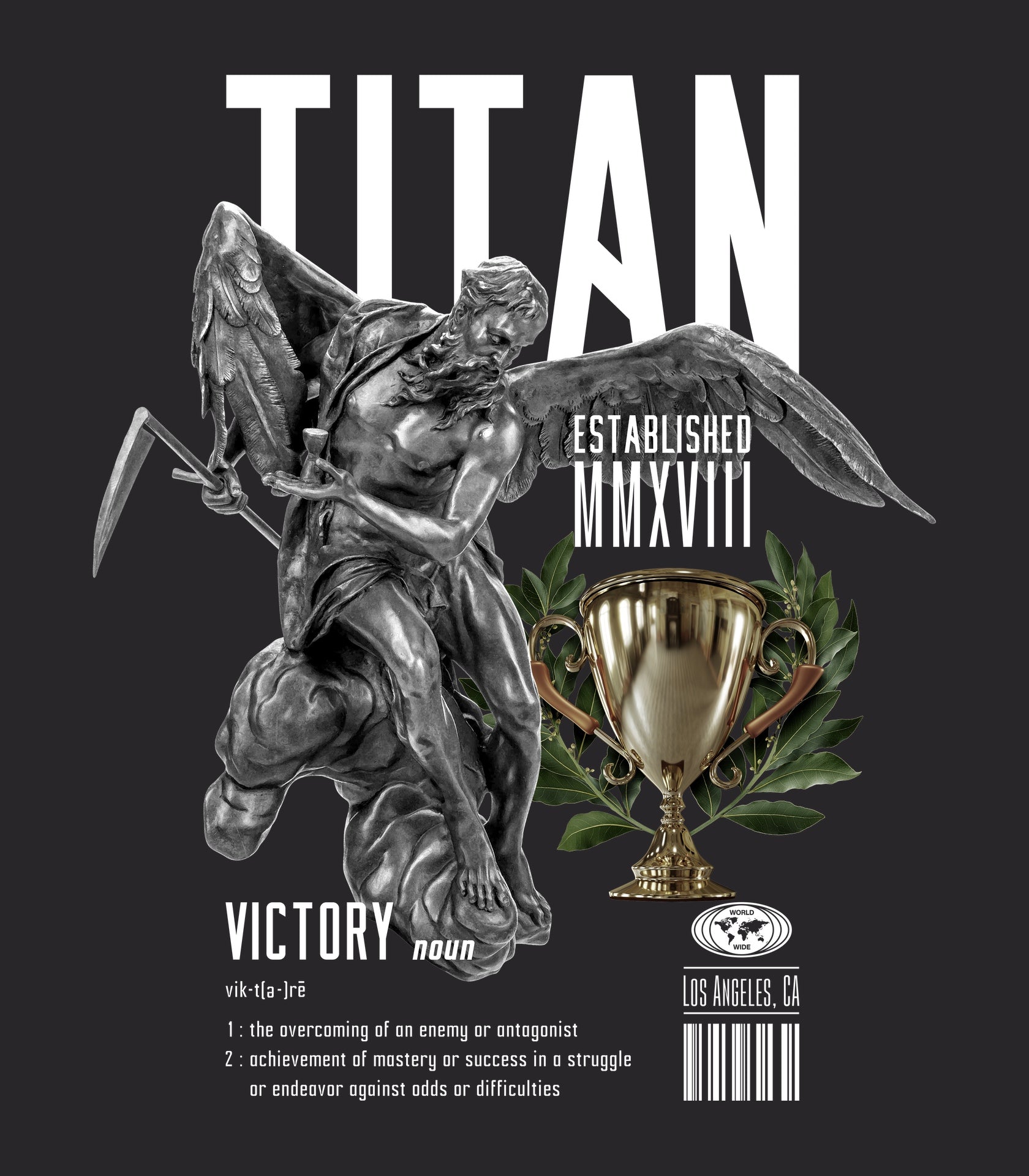 Victory Oversized Tee - Titan
